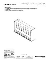 ON5DMX-NRG, ON5MHX-NRG Open Multi-Deck Display Case ON5DMX-NRG, ON5MHX-NRG Open Multi-Deck Display Case